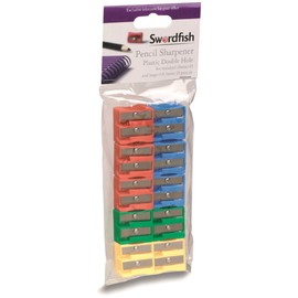 Swordfish Pencil Sharpener Double-Hole Pack of 10 40056