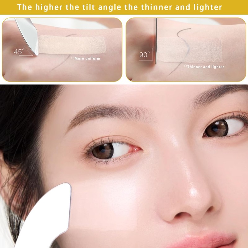 ROOFEI 3 x Gua Sha Stone - Stainless Steel Gua