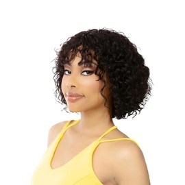 NUTIQUE BFF Human Hair Virtually Undetectable HD Lace Front Wig ROCIO (Sand Grey)