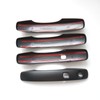 CYAuto Chrome Carbon Fiber Gloss Black Exterior Door Handle Cover