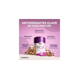 Gomitas de Resveratrol de Alta Absorción sabor Uva | 180 gomitas enriquecidas con Antioxidantes, Ingredientes Naturales, Sin Azúcar, Ni Colorantes Artificiales | Health Hack - Resveratrol 1000mg puro