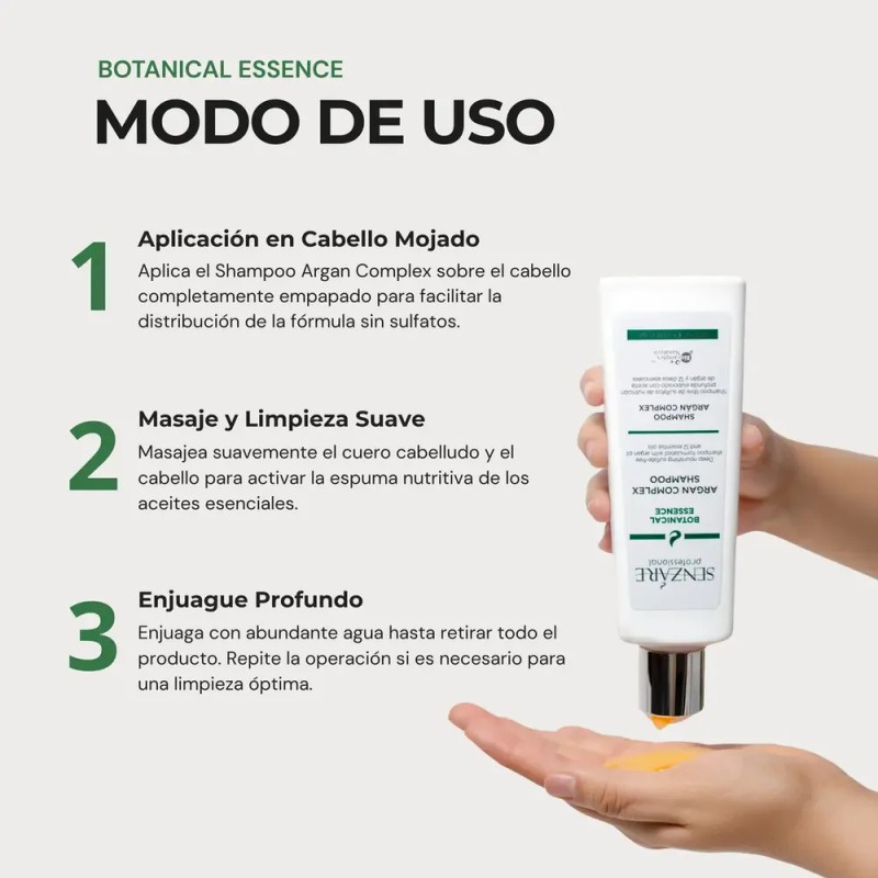 Senzáre Botanical Essence Argán Shampoo Nutritivo 1L