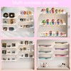 CRAFTIFANO 12 Pack Wall Mounted Acrylic Nail Polish Organizer Rack