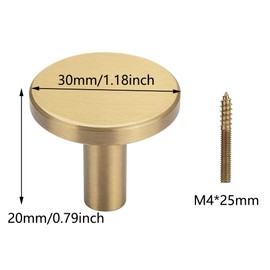 Brass Coat Hook, Wall Mounted Coat Hook Heavy Duty Hanger for Wall Decorative Individual Cloth Hanging Towel Keys Hat (4PCS M4*25mm)