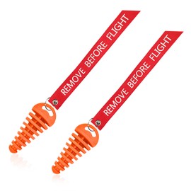 BWBWND 2 PCS Muffler Exhaust Wash Plug, 0.6"-1.5" Rubber Exhaust Silencer Washing Plug with Streamer, Tail Pipe Wash Plugs Remove Before Start Engine for 2 Stroke Motorcycle Bikes (Orange+Red)