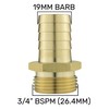 Solid Brass Pipe hosetails to Male bsp Thread for Pumps,Filters