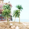 Cayway 34 PCS Model Trees Coconut Palm Model Trees, 1.7~6.7