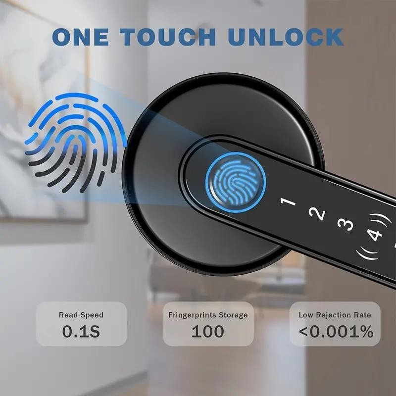 Mother's Day Gift EUERTE Smart Fingerprint Door Lock 1 Count