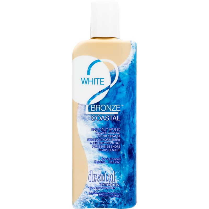 Devoted Creations White 2 Bronze Coastal Blue Hued Tan Enhancer,