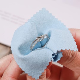 MOROTOLE To My Daughter Sterling Silver Ring, Love Knot Silver Ring for Women Forever Linked Mum And Daughter Rings Adjustable Thumb Rings Mother Daughter Gifts…