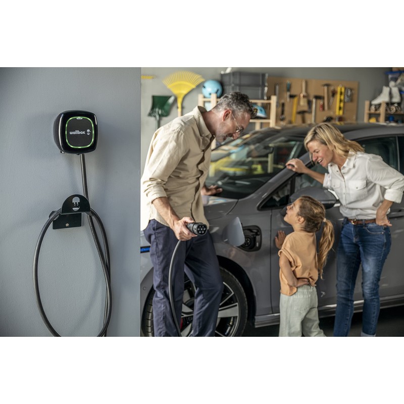 Wallbox Wall Mount for Cable (Black)