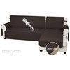 Easy-Going Waterproof Sectional Couch Covers with Chaise 2-Piece Non Slip