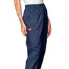 Dickies womens Signature Elastic Waist medical scrubs pants, Navy, Small