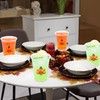 Thankgiving Plastic Cups Turkey Party Cups Autumn 12oz Disposable Clear