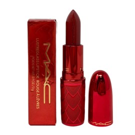 MAC Cosmetics Lovestruck Luck Collection Lustreglass Lipstick - Powerfully Potent (Deep Red) - 0.1 oz / 3 g