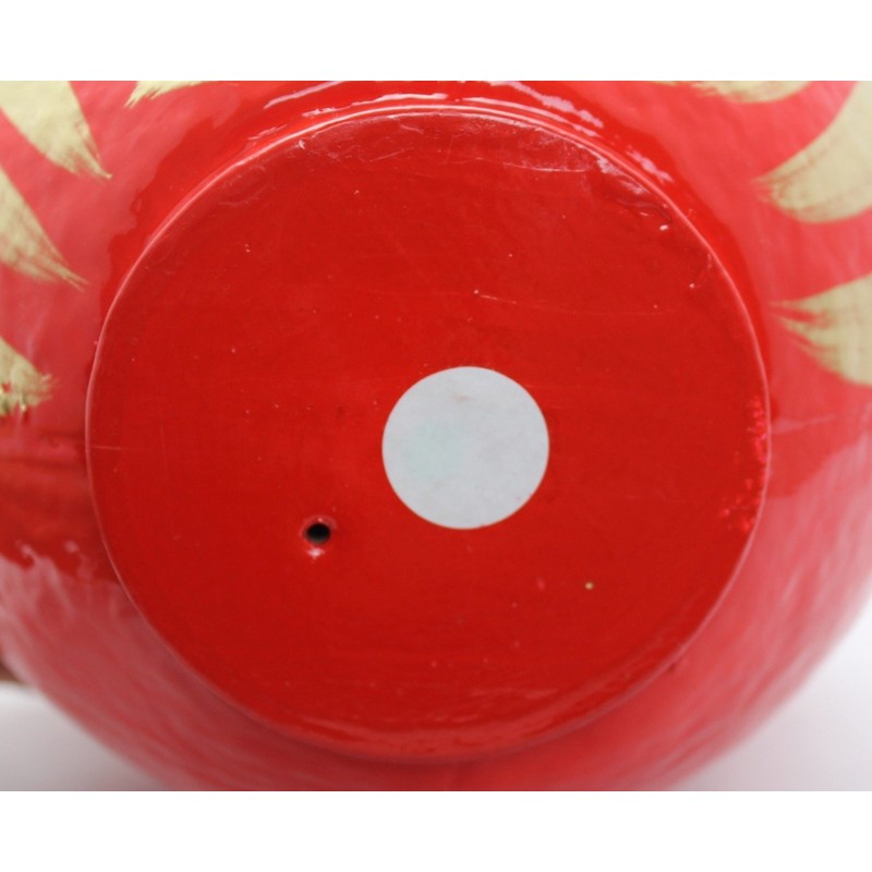 Takasaki Daruma HKDM-5-RE-8 Figurines & Objects, Red, No. 5.9 x