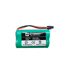 Synergy Digital Cordless Phone Battery, Works with Dantona BATT-904 Cordless Phone, (Ni-MH, 2.4V, 1500 mAh) Ultra Hi-Capacity, Compatible with Panasonic HHR-P506 Battery
