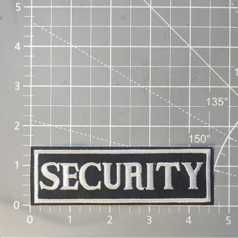 Unbranded Security Guard Patch Uniform Embroidered Iron On Rectangular Patch