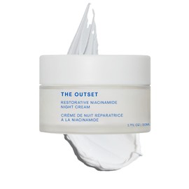 The Outset Restorative Niacinamide & Bakuchiol Night Cream – Gentle Fragrance-Free Anti-Aging Moisturizer, Wrinkle-Reducing, Clean & Vegan, Gluten-Free, Perfect for All Skin Types Including Sensitive, 1.7 fl oz
