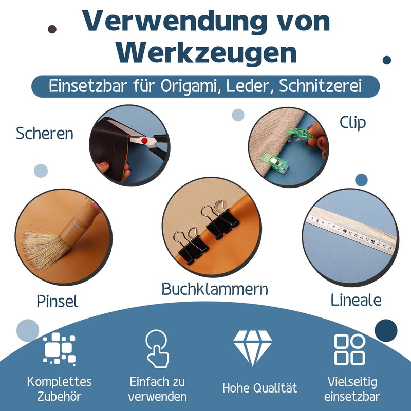 Wankon 41 Pieces Bookbinding Set Bookbinding Tools Bookbinding Materials 3