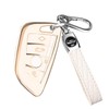 FT FUNTOR Golden Edge Black and White Key Holder, 12