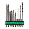 HiKOKI 0040-1000 Bit Set of 10 Impact Drivers and Driver