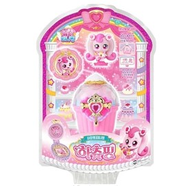Sweet and Sour Catch Teenieping Heartsping Figure Set with Cupcake Cube, QR Medal, Stickers, Cards, and Accessories 하츄핑