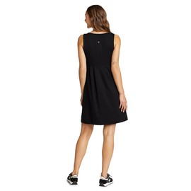 Eddie Bauer Women's Aster Crossover Dress - Solid, Black, Large