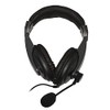LINK LKHS1X35 Audio Headphone with Microphone Swivel Connector, Black, 1