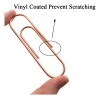 Paperclips Extra Grandes 10 Cm Revestimiento Oro Rosa