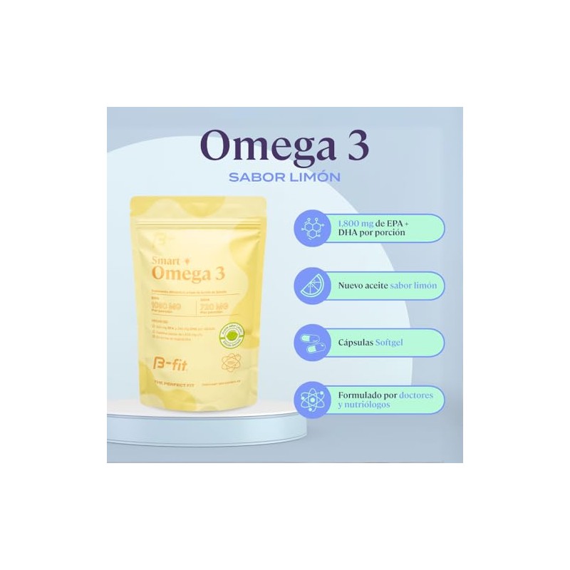 B-FIT Omega 3 1800mg Ácidos Grasos - 1080 EPA y