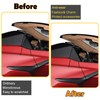 Carbon Fiber Rear Side Window Louver Cover Trim Compatible with