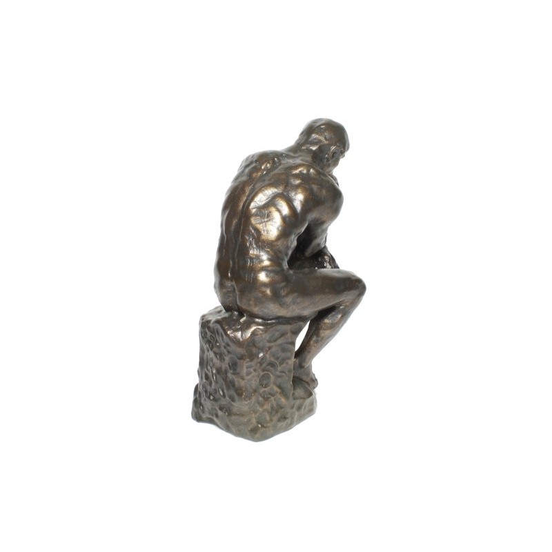 Auguste Rodin The Thinker Elegant Figurine Plastic Sculpture in Bronze