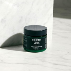 Brickell Men's Smooth Brushless Shave Butter for Men, Natural and Organic Smooth Shaving Butter to Fight Nicks, Cuts and Razor Burn, 59ml, Unscented