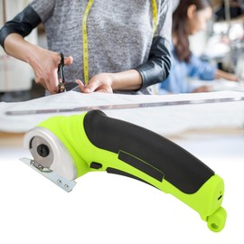 Electric Scissors, Cordless Handheld Fabric Cutter Electric Fabric Cutter Electric Box Cutter For Cardboard 240RPM Rechargeable for Fabric, Leather, Carpet and Cardboard (Green)