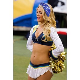 Diadema de fútbol para mujer, accesorios para el día del juego, fútbol y mamá, diadema anudada con diamantes de imitación, diadema ancha con nudo en la parte superior, color blanco, negro, rojo, accesorio para el cabello del día del juego, color azul