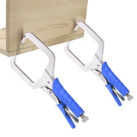 DRAGONITE Pocket Hole Clamp, Quick Release 11 inch Right Angle Clamp Set, 90 Degree Corner Clamps For Woodworking And Pocket Hole Joinery, 2-Piece