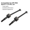 RC Drive Shaft, 2 Pieces Black Metal CVD Transmission Shafts