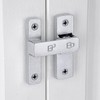 INIRET Barn Door Latches,180 Degree Gate Lock,Flip Gate Latches Hardware,Zinc