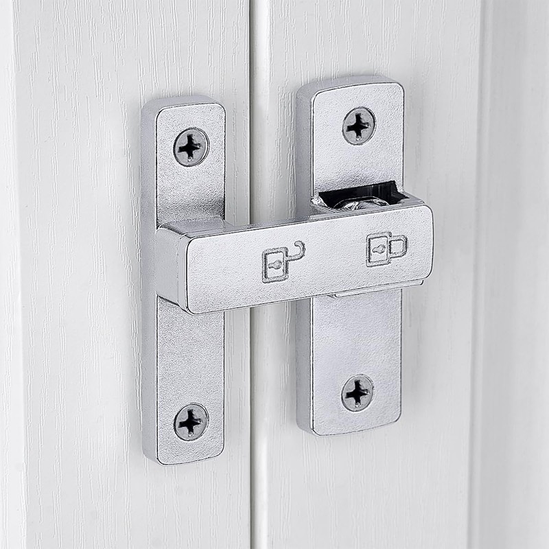 INIRET Barn Door Latches,180 Degree Gate Lock,Flip Gate Latches Hardware,Zinc