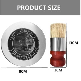 Furniture Salve for Leather, Repair Ointment for Leather Furniture, Leather Salve, Leather Furniture Ointment (with Brush), Helps Repair and Protect Leather Furniture and Restore Your Bright Shine,