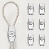 SG Store 10pcs Wire Rope Clips Galvanised Steel Egg Shape