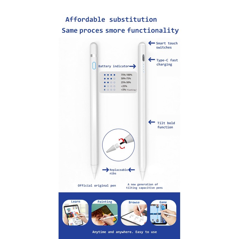 AMZ Fire Tablet Stylus Pen for AMZ Fire HD 10