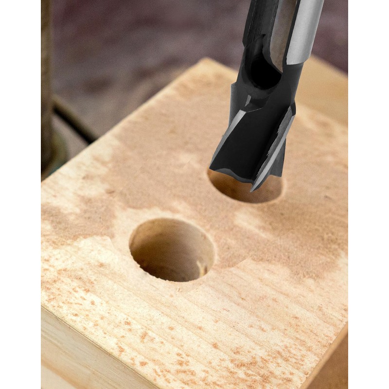 QWORK® Wood Plug Cutter Wood Dowel Maker Drill Bit, 8mm
