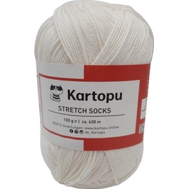 Stretch sock wool, summer sock wool, many colours to choose from, sock yarn also for wool allergy sufferers, animal hair-free hosiery yarn, 100 g, knaul, 430 m running length, Oeko-Tex certified (1016