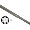 KingChain PVC Coated Galvanised Steel 7 x 7 Aircraft Cable