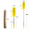 DELUX Microfiber Feather Duster Extendable Cobweb Duster with 100 inches