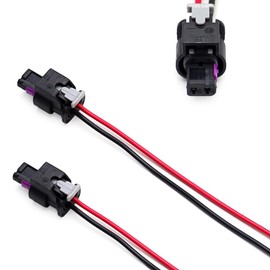 iJDMTOY Pair OEM-Spec Side Marker Light Assembly Power Cord Pigtail Connector Harness w/ 5-Inch Wiring Compatible with Dodge Charger Chrysler 300