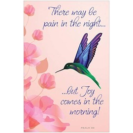 Joy Comes in The Morning Inspirational Christian Poster-J23