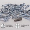 SKIR'CO (50 pcs) Zinc Plated Steel Wood Screws 5.0 x